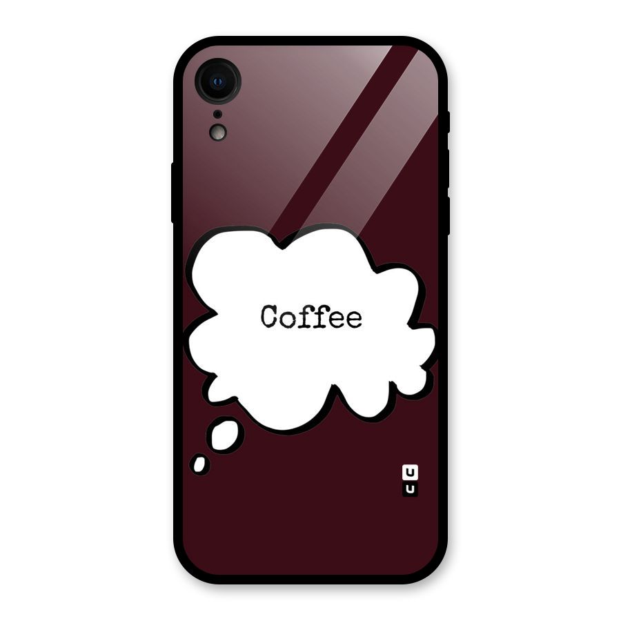 Coffee Bubble Glass Back Case for iPhone XR