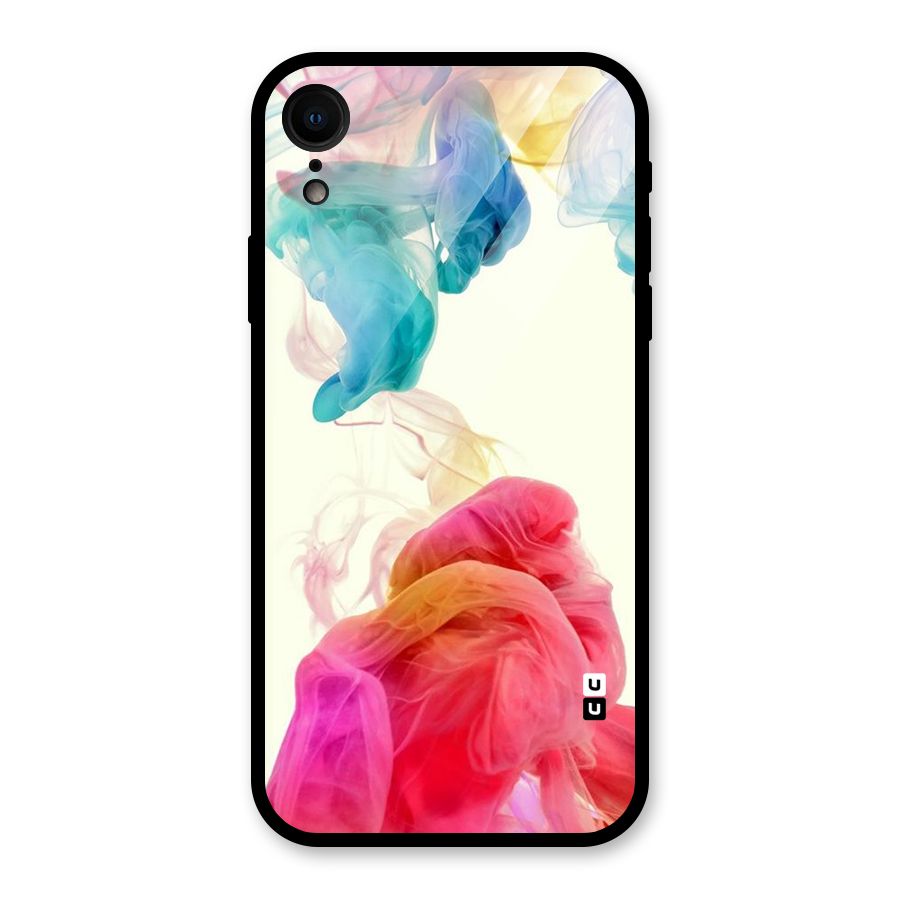 Colorful Splash Glass Back Case for iPhone XR