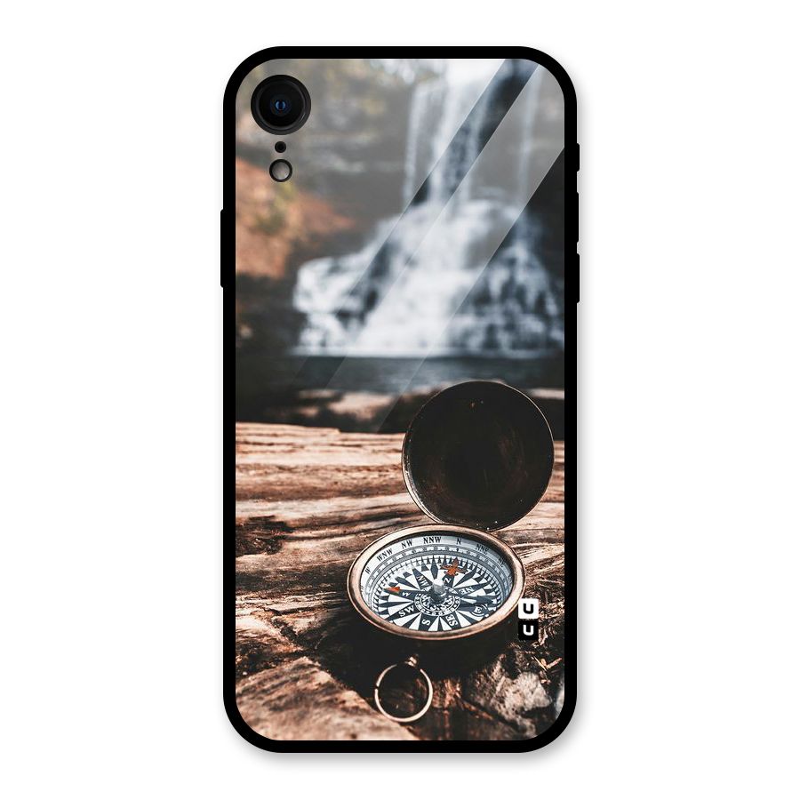 Compass Travel Glass Back Case for iPhone XR
