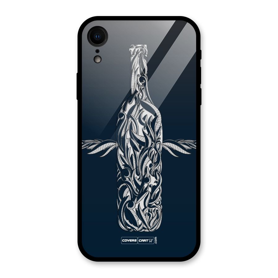 Creative Bottle Glass Back Case for iPhone XR