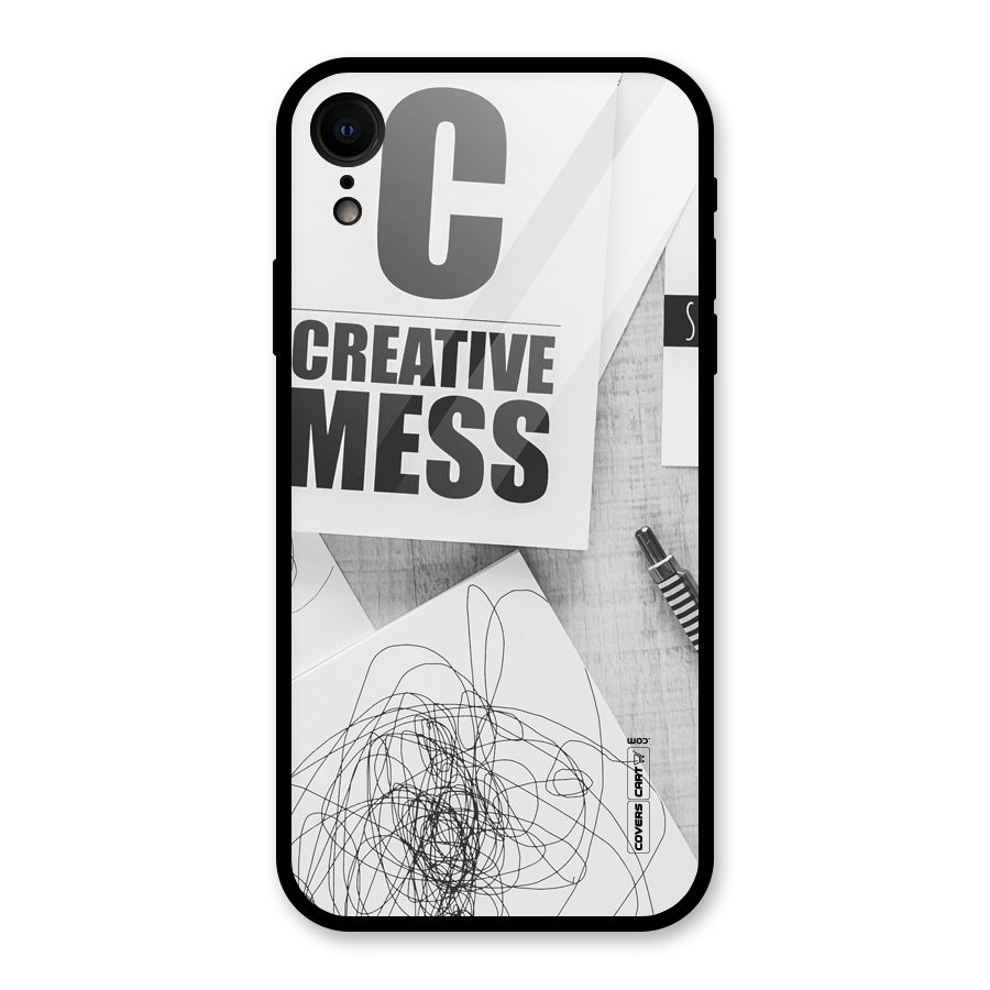 Creative Mess Glass Back Case for iPhone XR