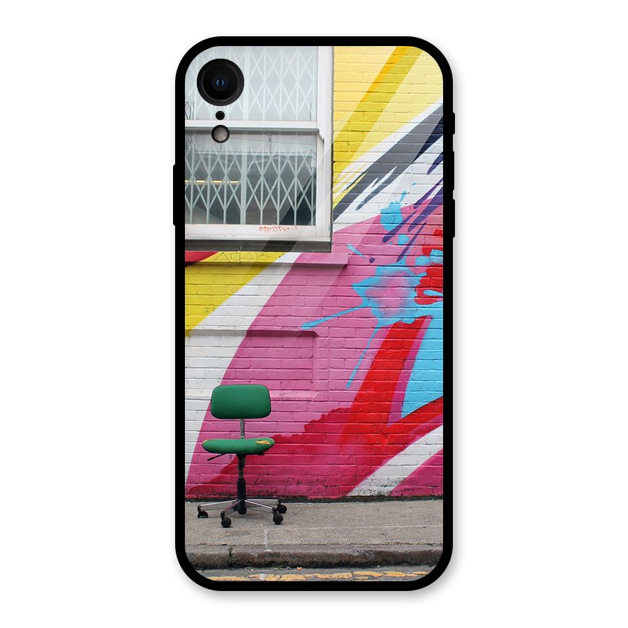 Creative Wall Art Glass Back Case for iPhone XR