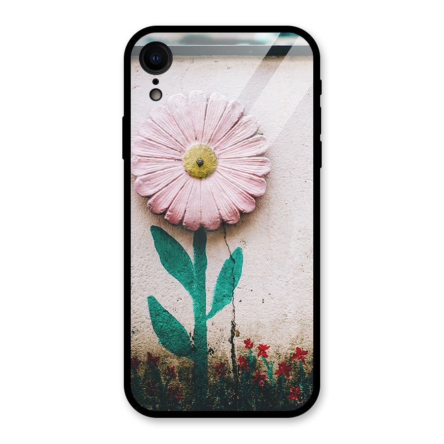Creativity Flower Glass Back Case for iPhone XR