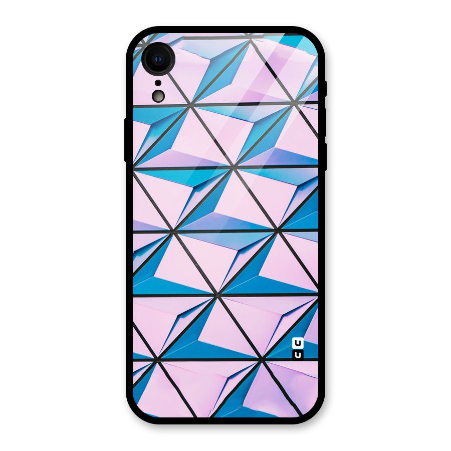Crystal Abstract Glass Back Case for iPhone XR
