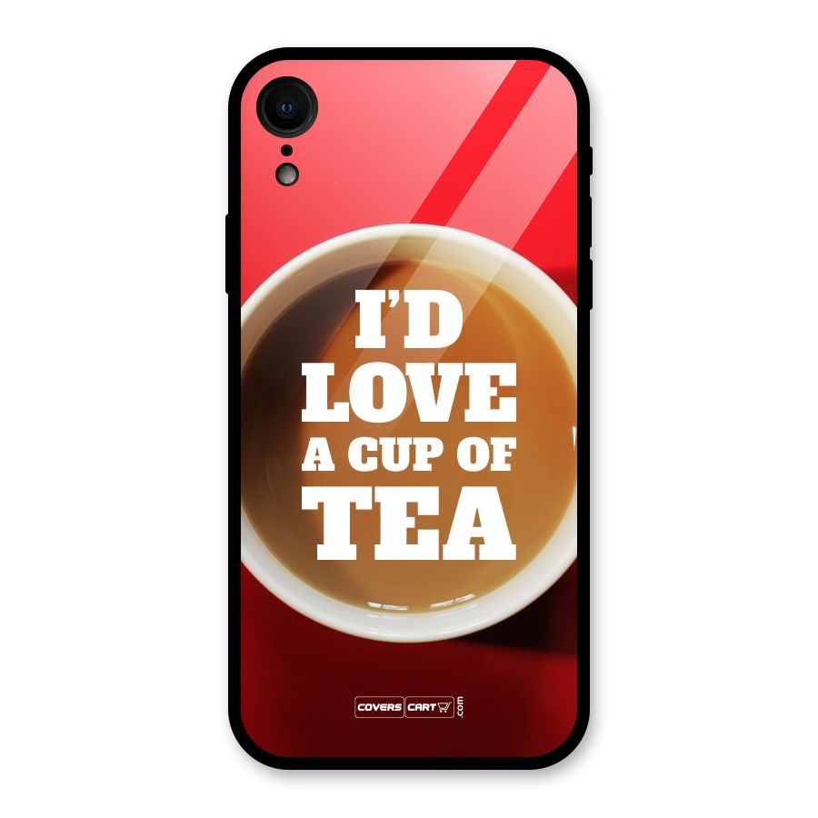 Cup of Tea Glass Back Case for iPhone XR