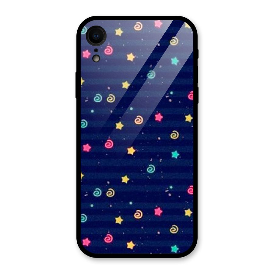 Cute Design Glass Back Case for iPhone XR