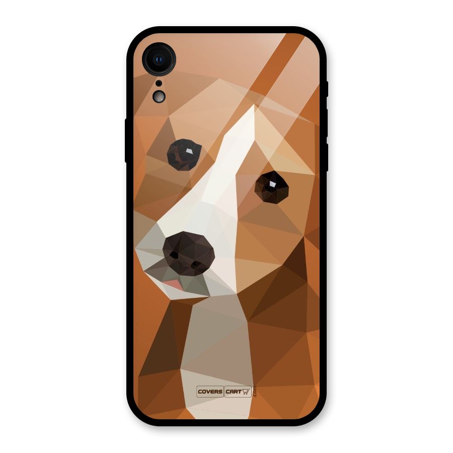 Cute Dog Glass Back Case for iPhone XR