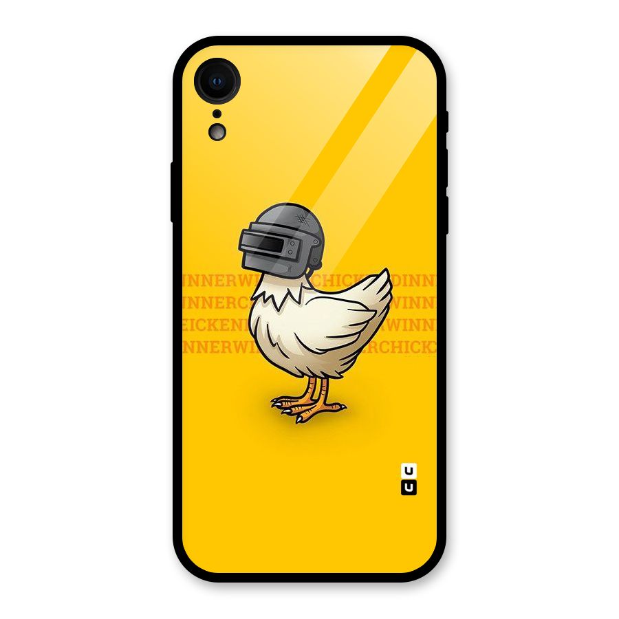 Cute Mask Glass Back Case for iPhone XR