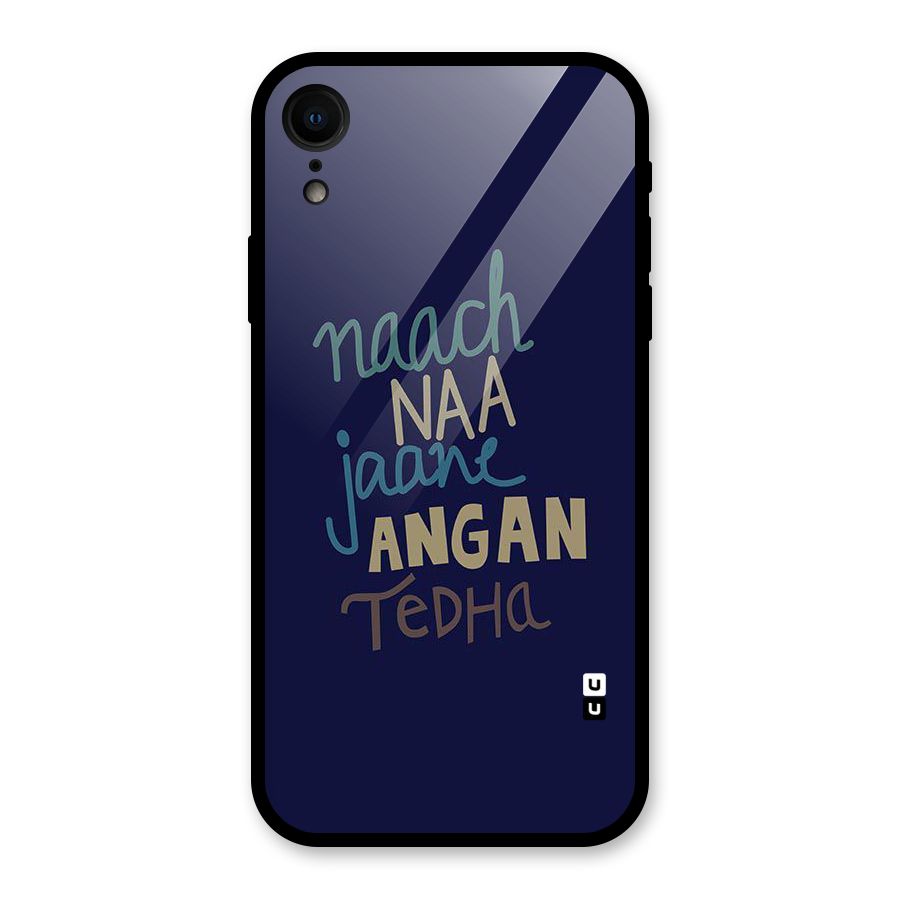 Dance Words Glass Back Case for iPhone XR