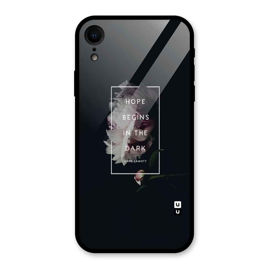 Dark Hope Glass Back Case for iPhone XR