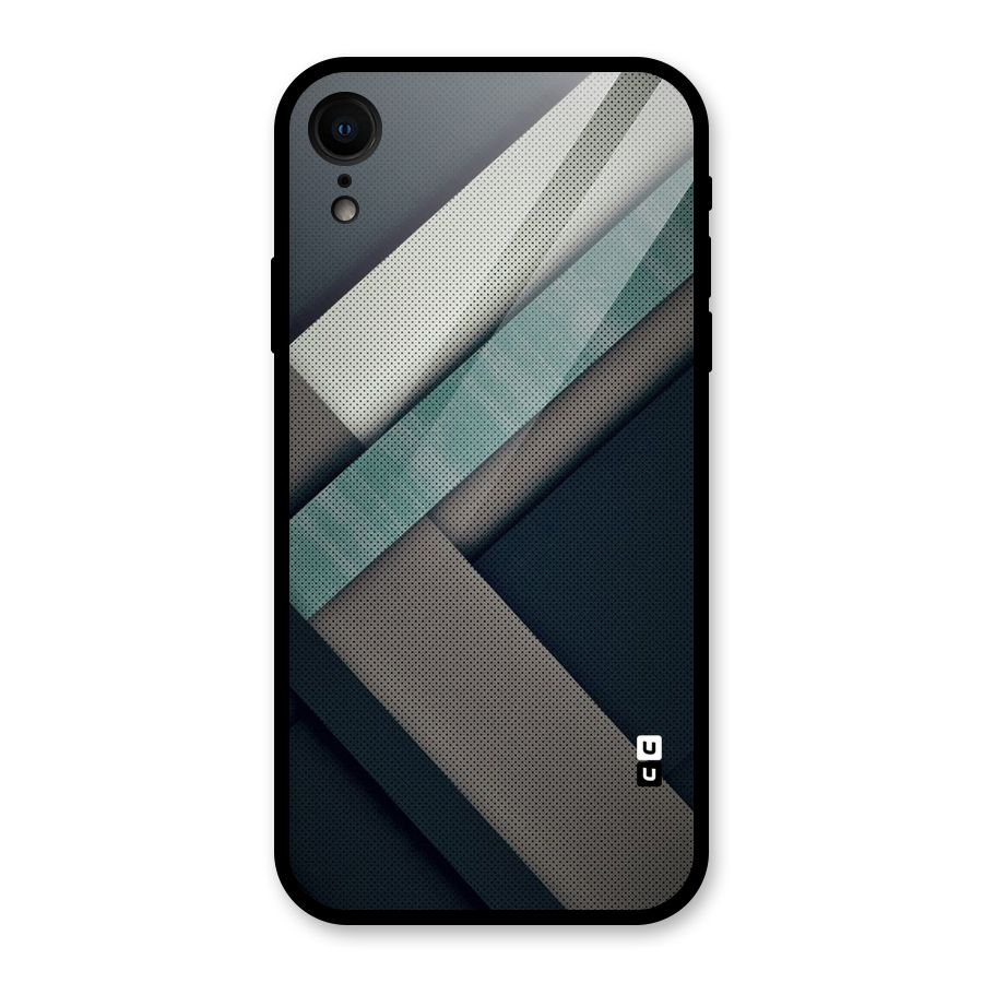 Dark Stripes Glass Back Case for iPhone XR