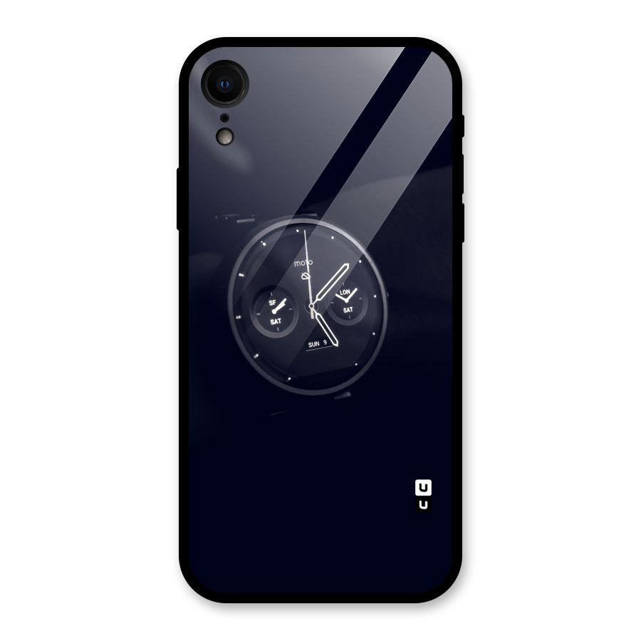 Dark Watch Glass Back Case for iPhone XR