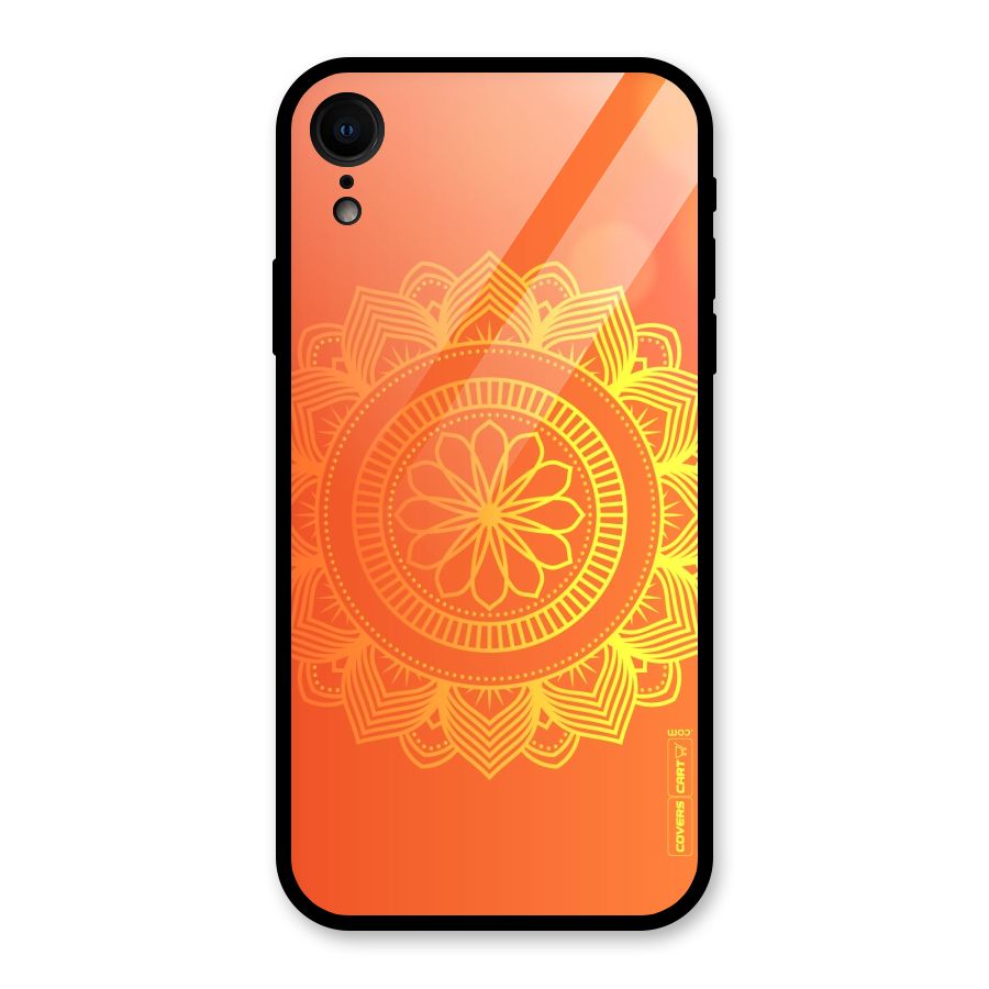 Diwali Rangoli Glass Back Case for iPhone XR