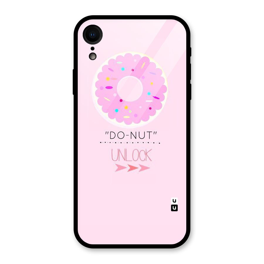 Do-Nut Unlock Glass Back Case for iPhone XR