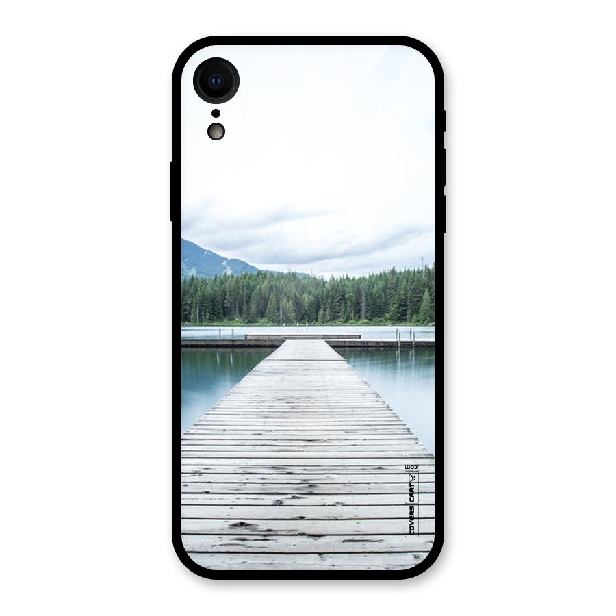 Dock River Glass Back Case for iPhone XR