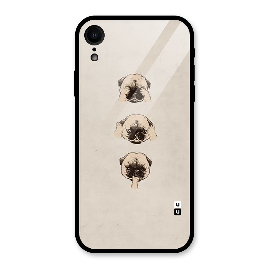 Doggo Moods Glass Back Case for iPhone XR