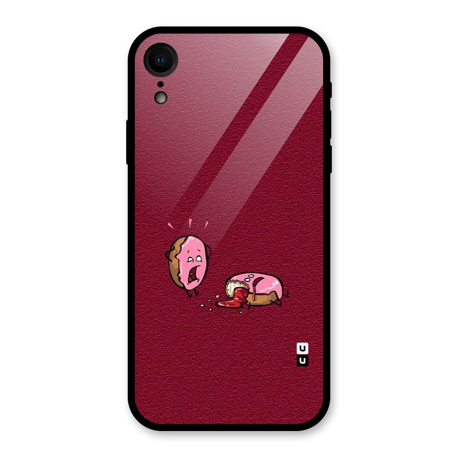 Donut Murder Glass Back Case for iPhone XR