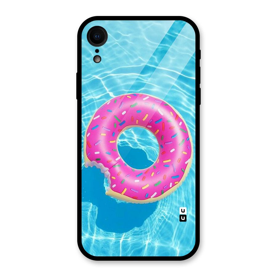 Donut Swim Glass Back Case for iPhone XR