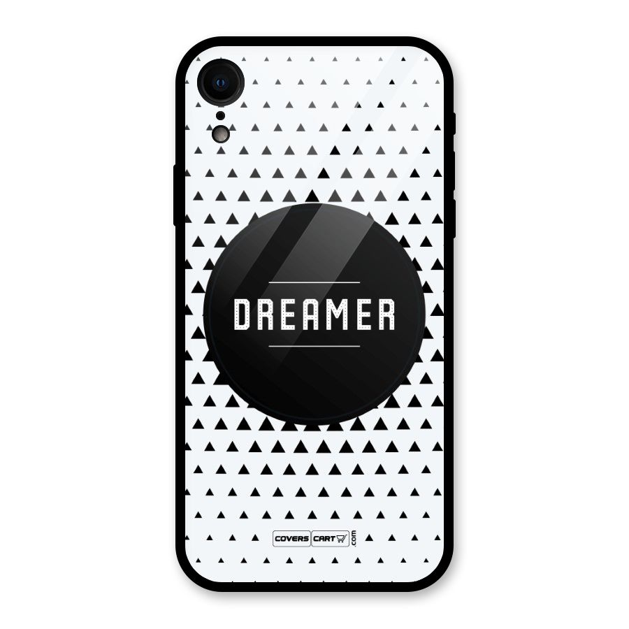 Dreamer Minimalist Glass Back Case for iPhone XR