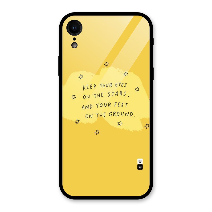 Eyes On Stars Glass Back Case for iPhone XR