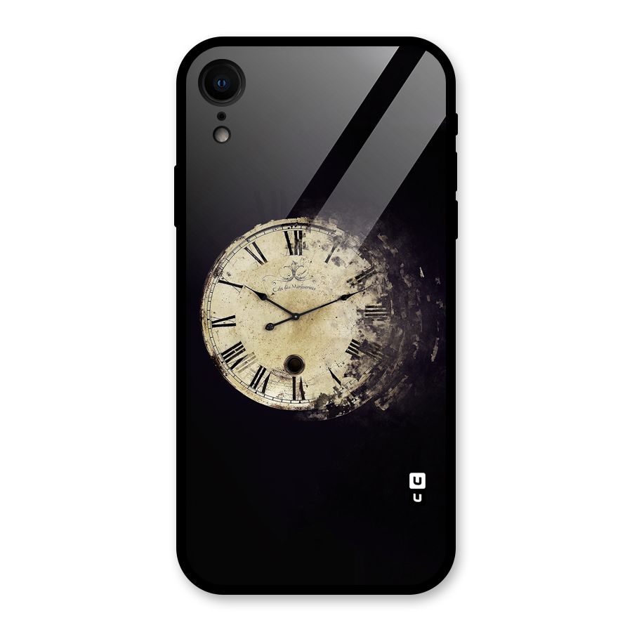 Fading Clock Glass Back Case for iPhone XR