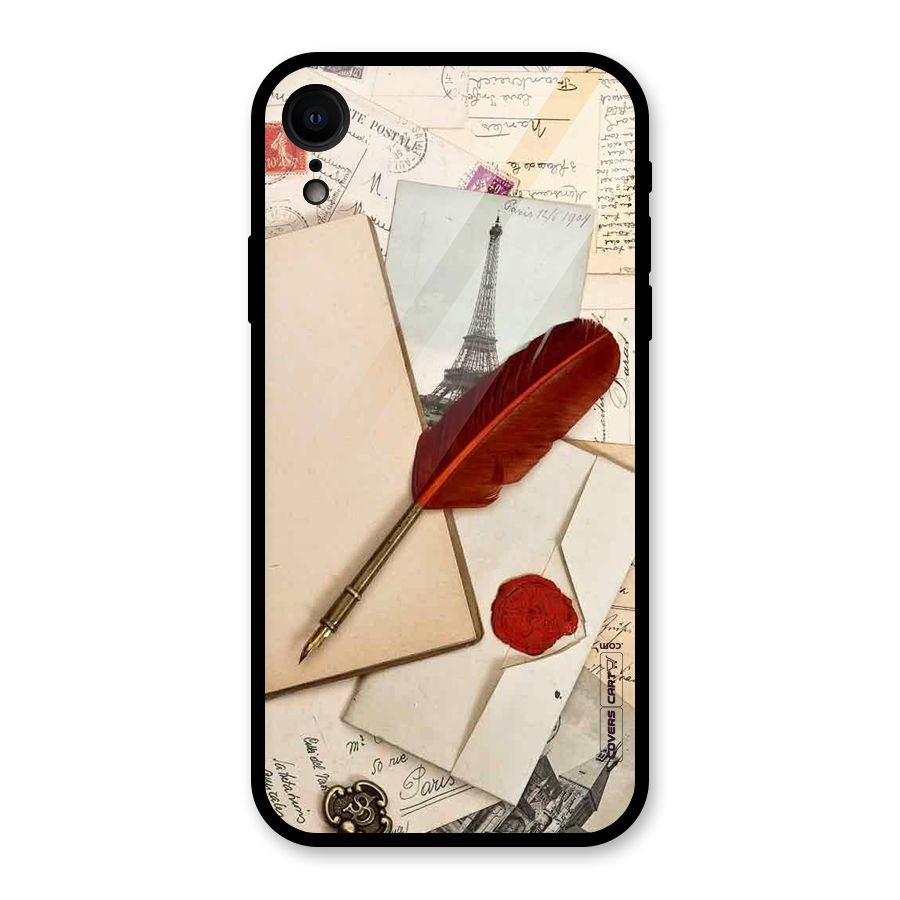 Feather Beauty Glass Back Case for iPhone XR