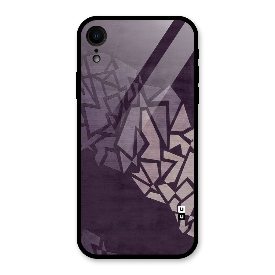 Fine Abstract Glass Back Case for iPhone XR