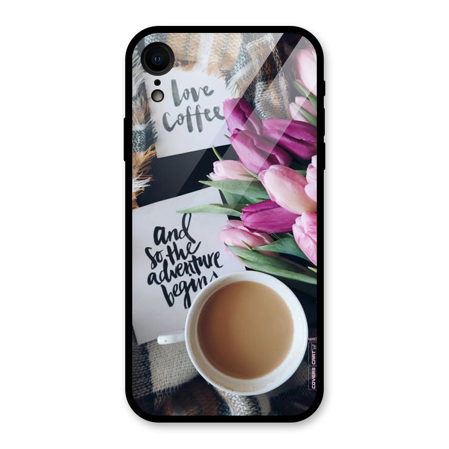 Floral Adventure Glass Back Case for iPhone XR