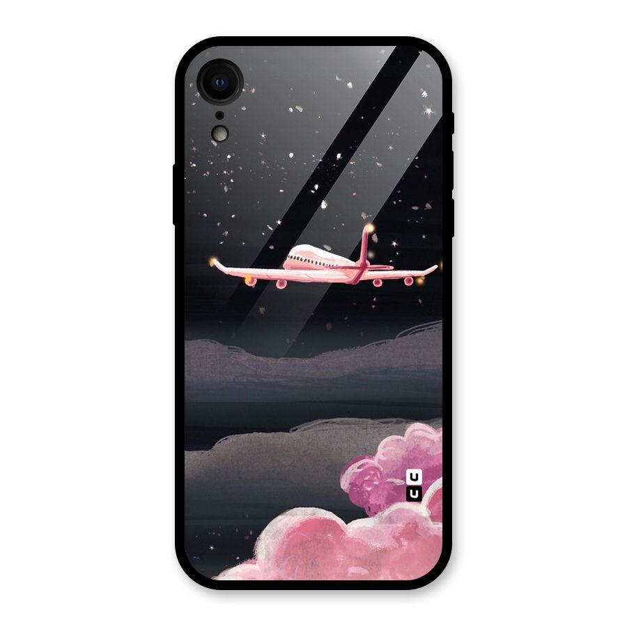 Fly Pink Glass Back Case for iPhone XR