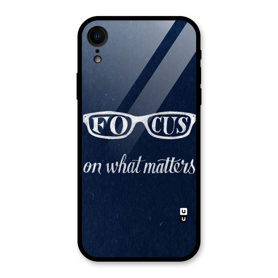 Focus Matters Glass Back Case for iPhone XR