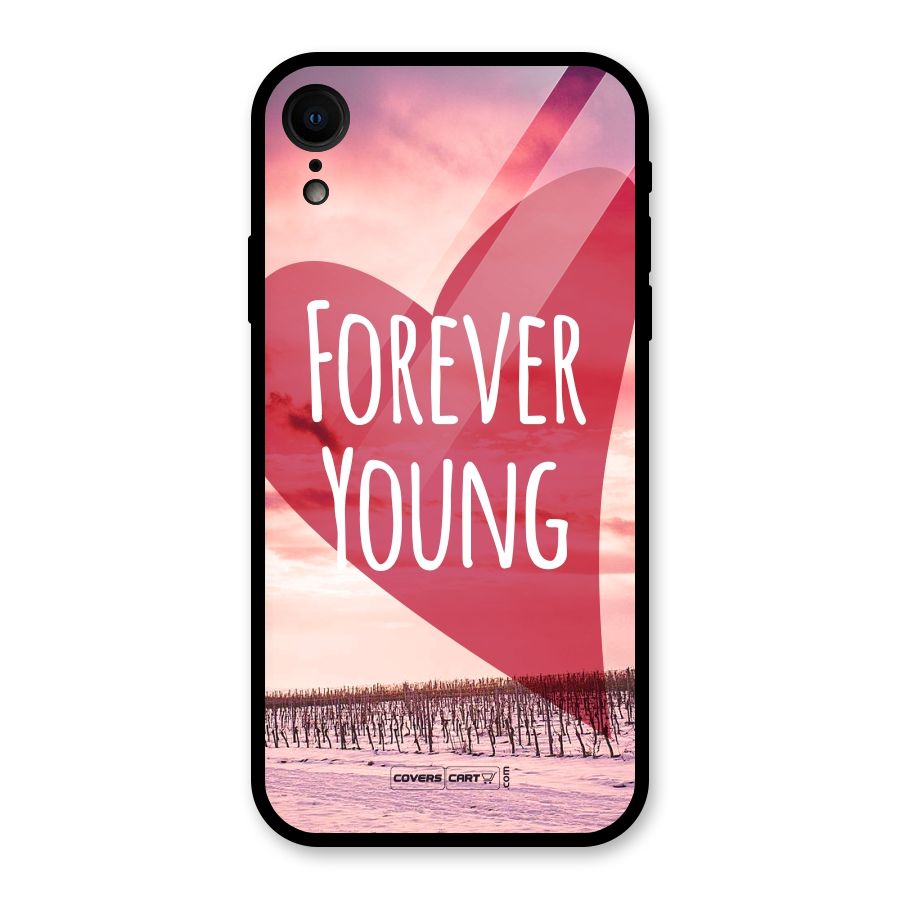 Forever Young Glass Back Case for iPhone XR