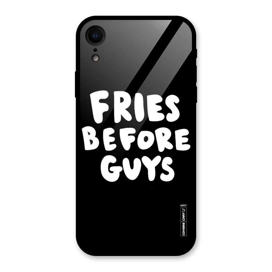 Fries Always Glass Back Case for iPhone XR