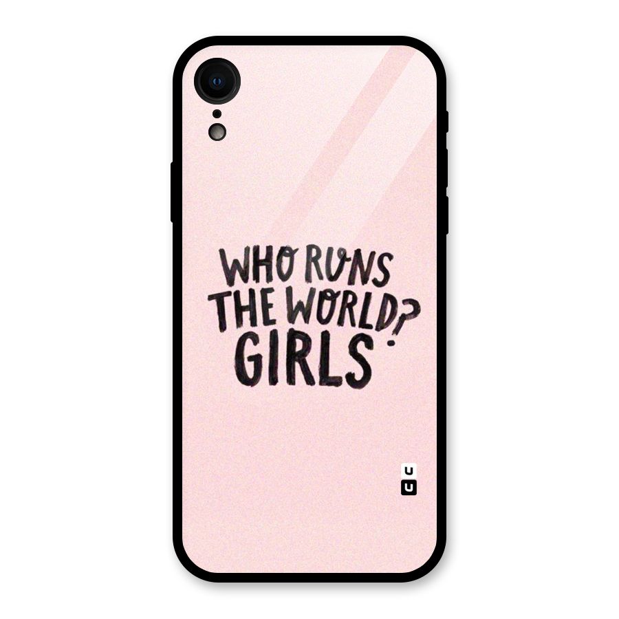 Girls World Glass Back Case for iPhone XR