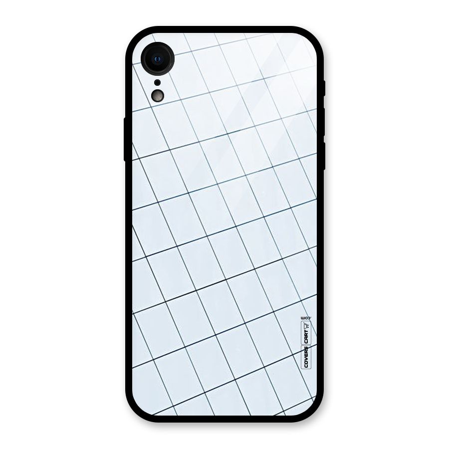 Glass Square Wall Glass Back Case for iPhone XR