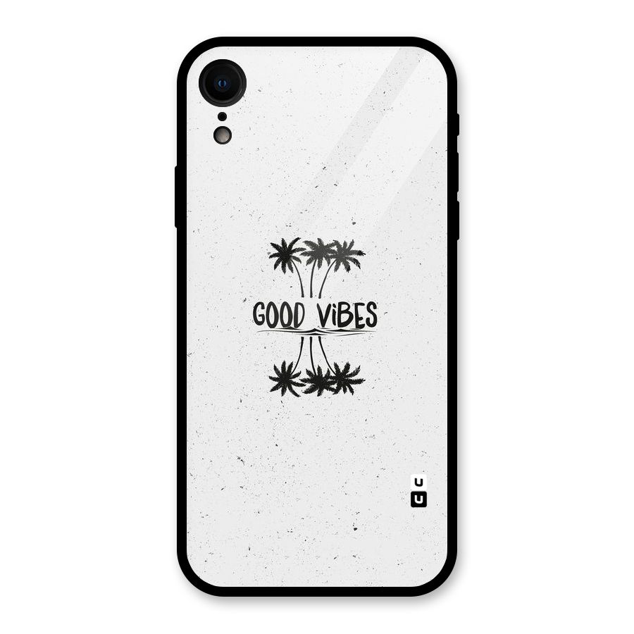 Good Vibes Rugged Glass Back Case for iPhone XR