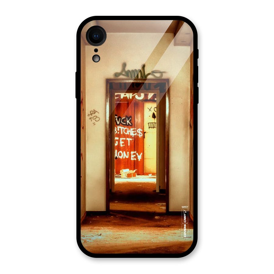 Grafitty Door Glass Back Case for iPhone XR