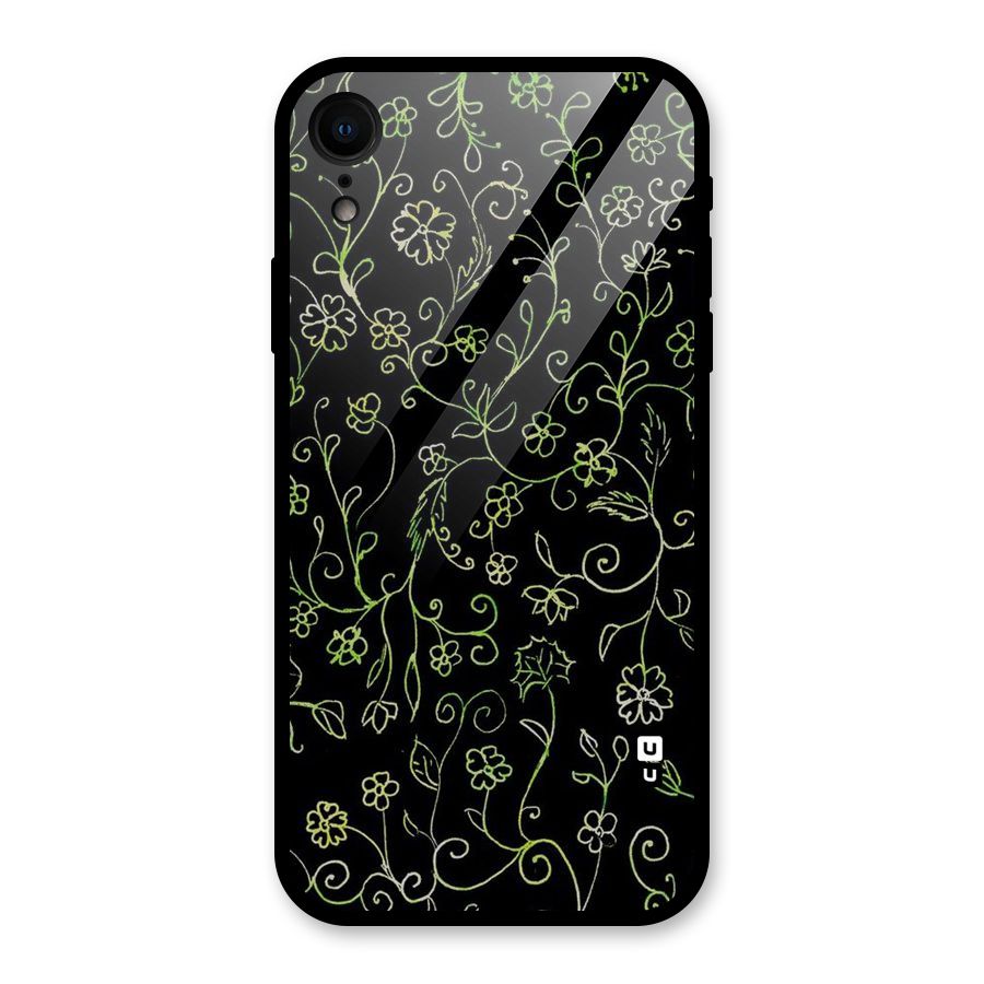 Green Leaves Glass Back Case for iPhone XR