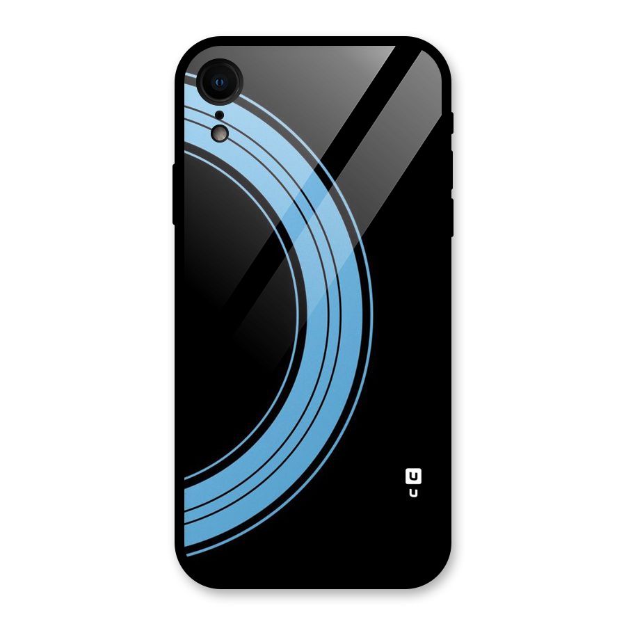 Half Circles Glass Back Case for iPhone XR