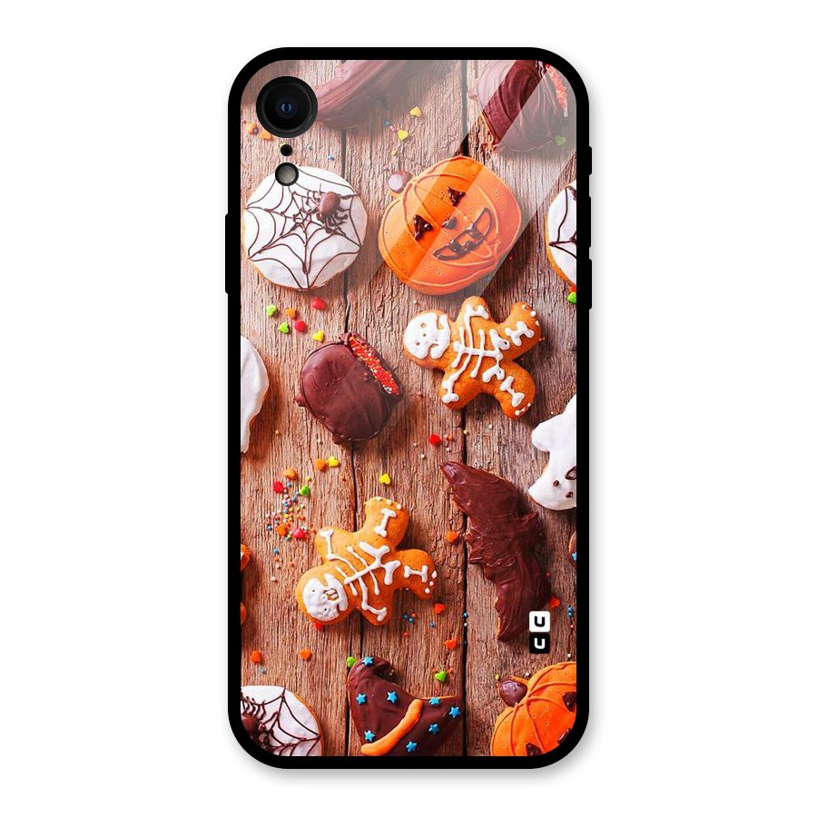 Halloween Chocolates Glass Back Case for iPhone XR