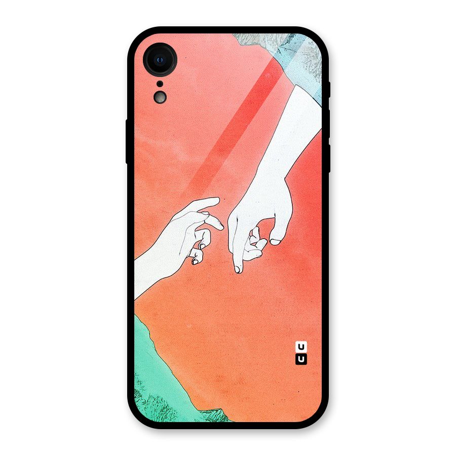 Hand Paint Drawing Glass Back Case for iPhone XR