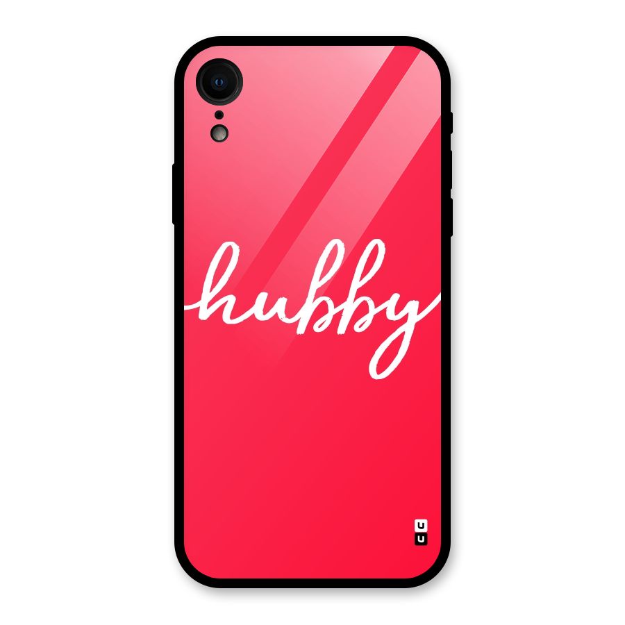 Hubby Glass Back Case for iPhone XR