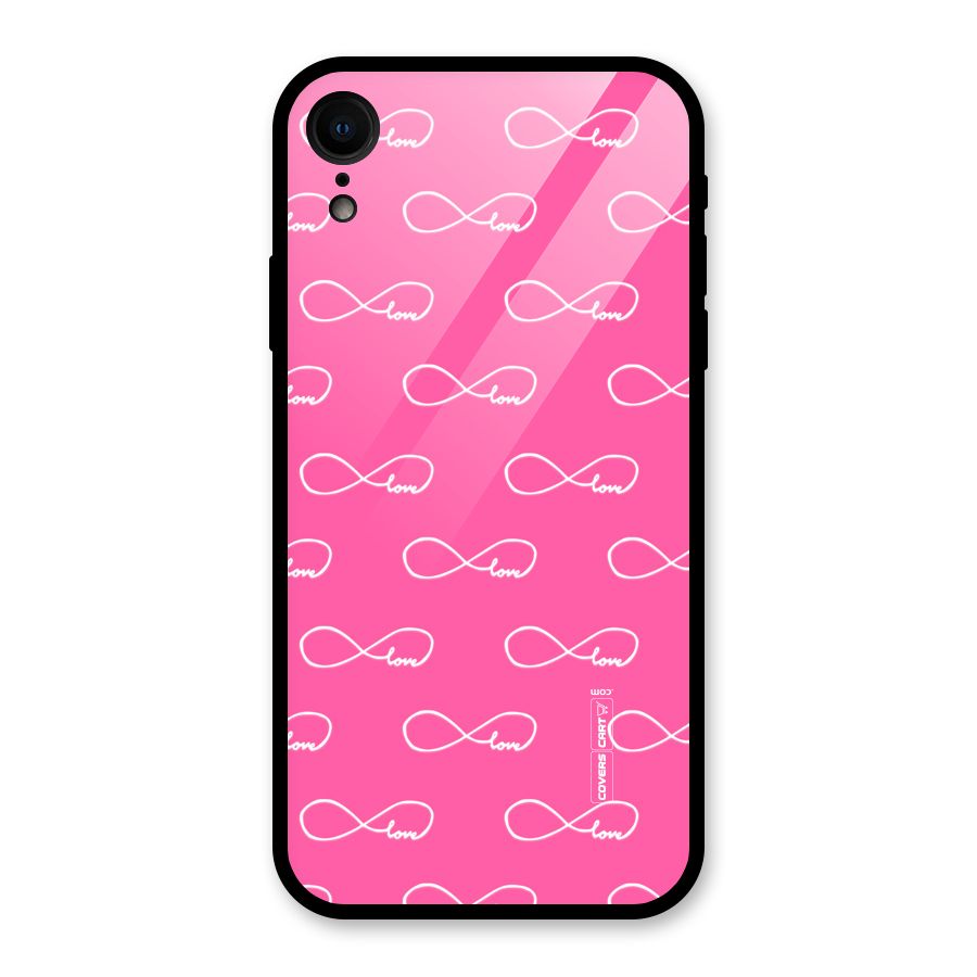 Infinity Love Glass Back Case for iPhone XR