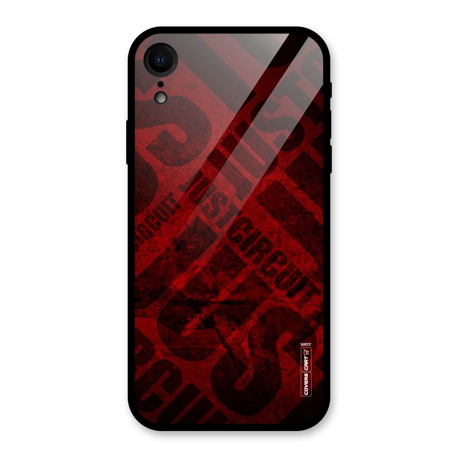 Just Circuit Glass Back Case for iPhone XR