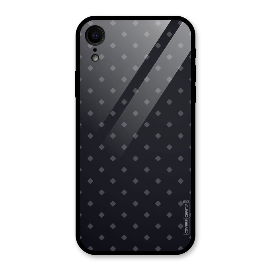 Lavish Diamond Pattern Glass Back Case for iPhone XR