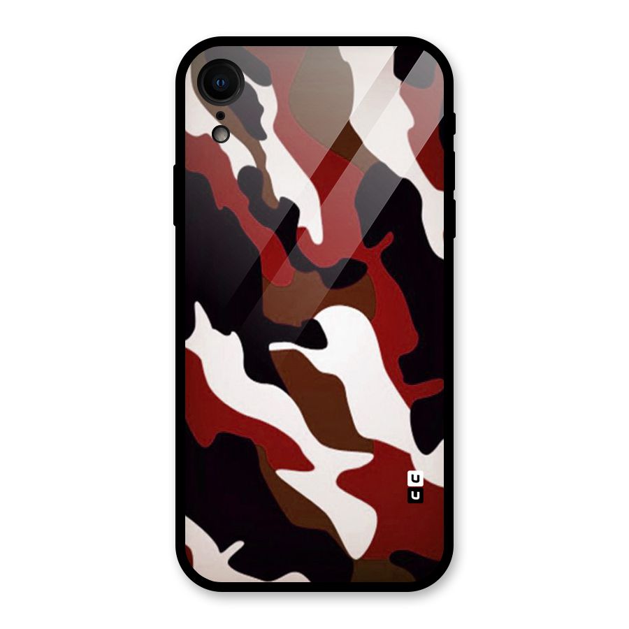 Leapord Pattern Glass Back Case for iPhone XR