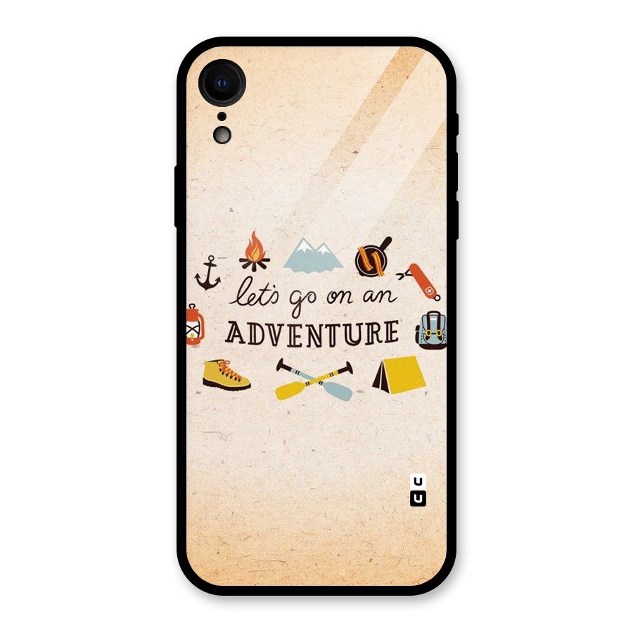 Lets Adventure Life Glass Back Case for iPhone XR