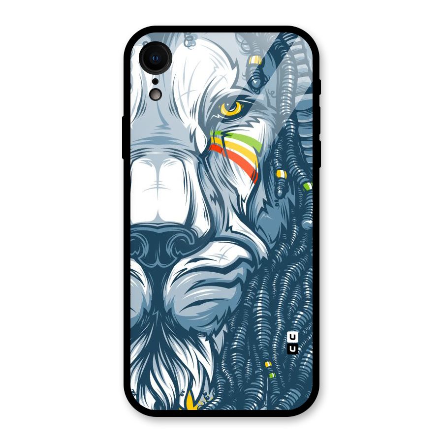 Lionic Face Glass Back Case for iPhone XR