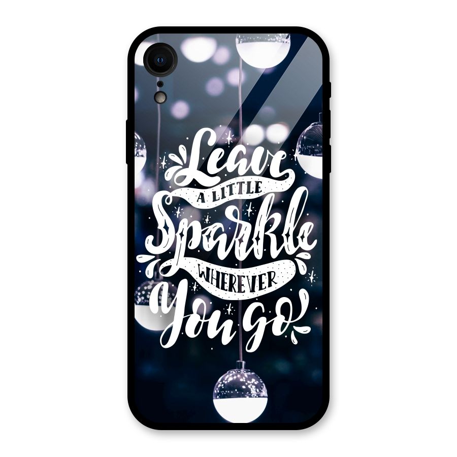 Little Spark Glass Back Case for iPhone XR