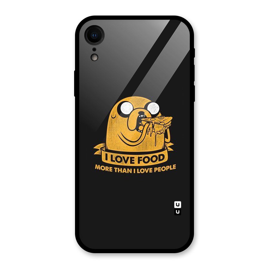 Love Food Glass Back Case for iPhone XR