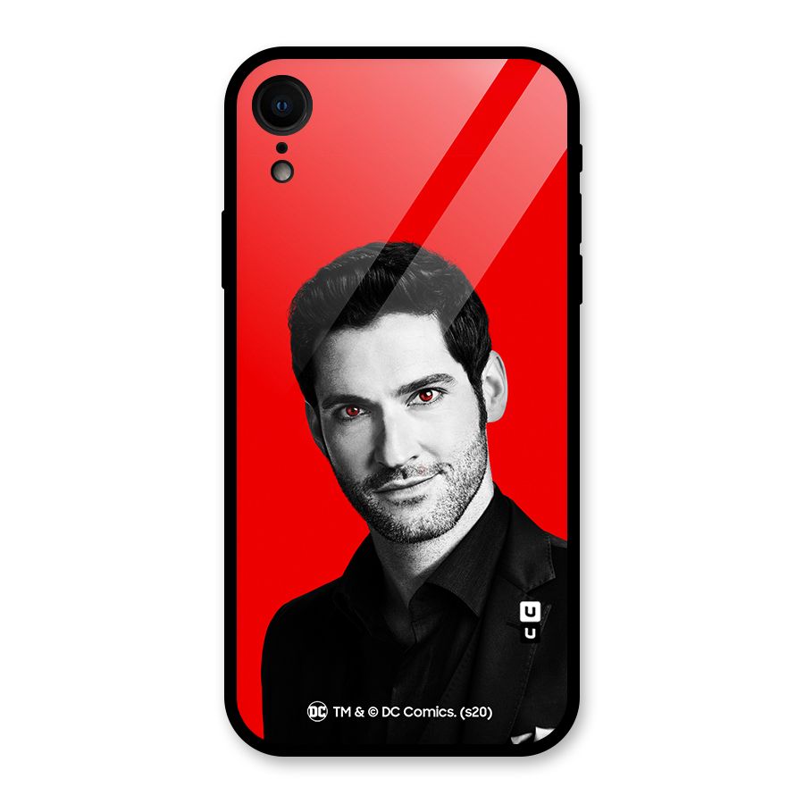 Lucifer Devil Smile Glass Back Case for iPhone XR